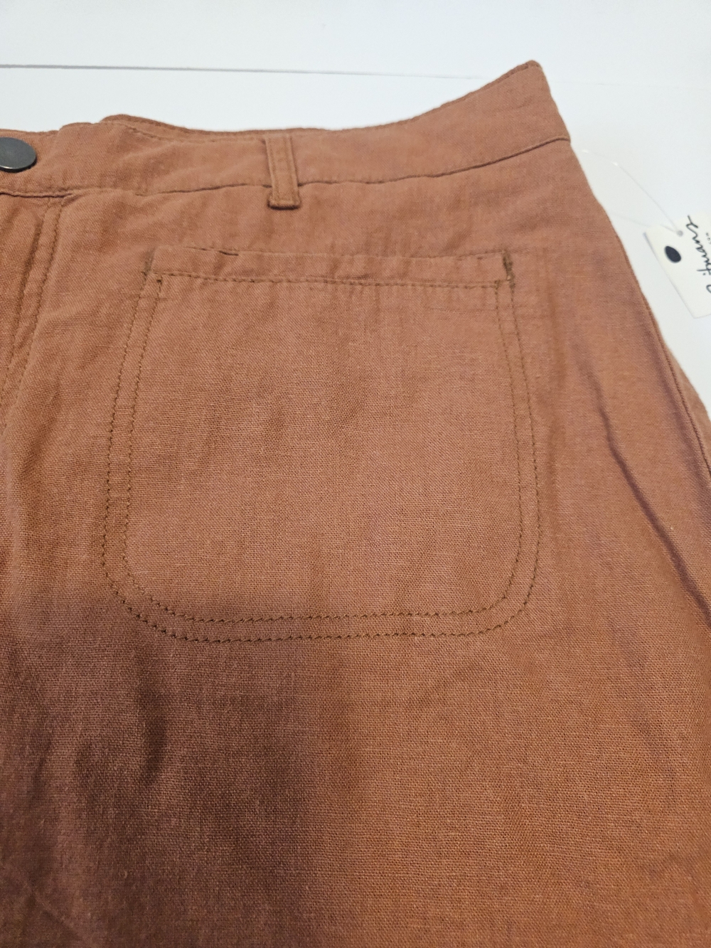Reitmans Linen Blend Skort Burnt Orange Sz 18 NWT - Picture 3 of 12